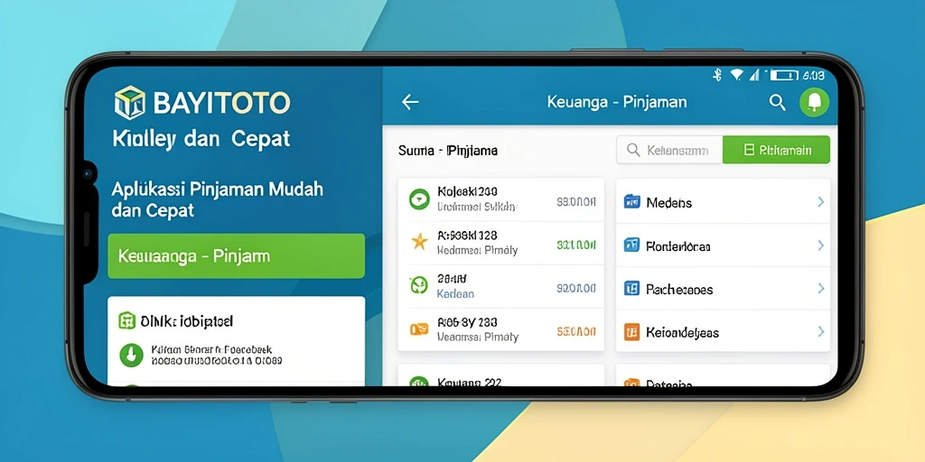 Antarmuka aplikasi BAYITOTO yang user-friendly untuk pengajuan pinjaman.