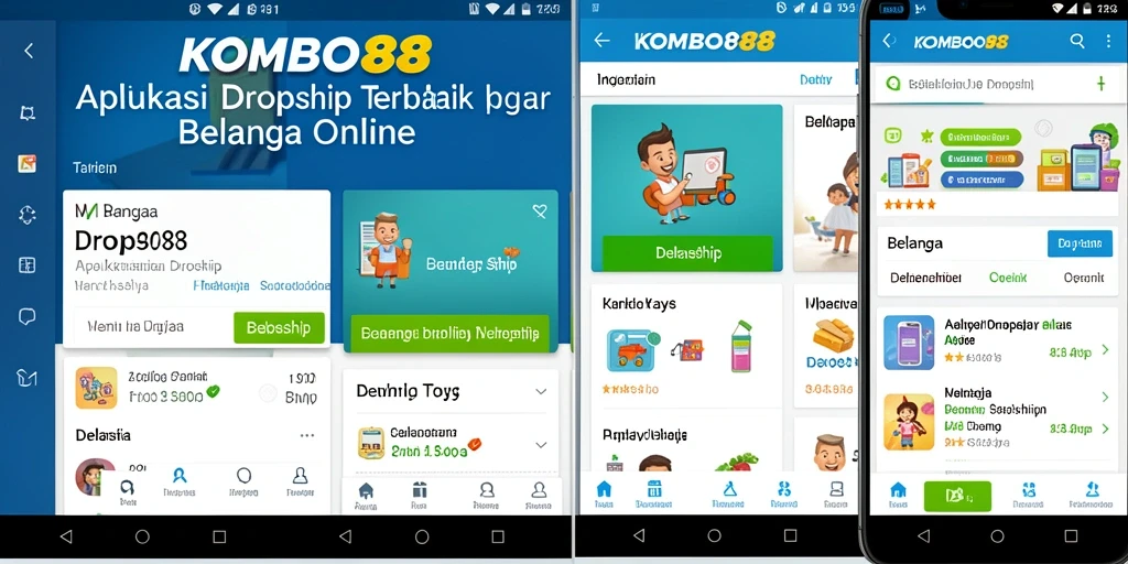 Antarmuka pengguna KOMBO88 yang menarik dan mudah digunakan untuk Dropship.