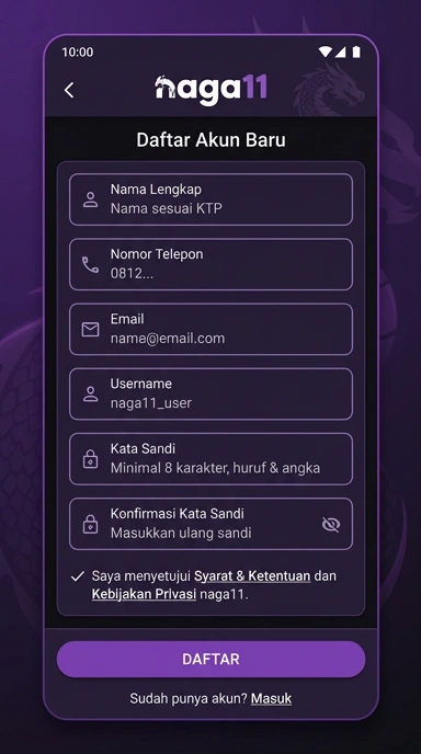 Cara Mudah Buat Akun Baru naga11